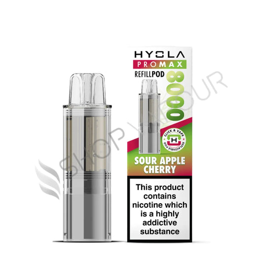 Sour Apple Cherry Pro Max 8000 Prefilled Pod & Refill by Hyola