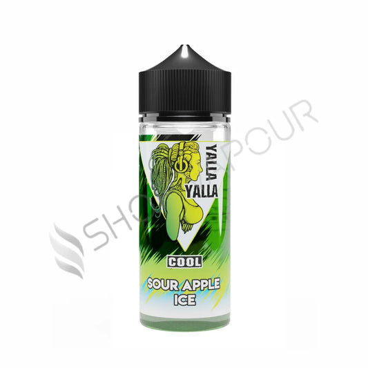 Sour Apple Ice 100ml Shortfill E-Liquid by Yalla Yalla Cool