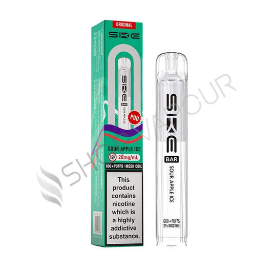 Sour Apple Ice Crystal 600 Prefilled Pods by SKE