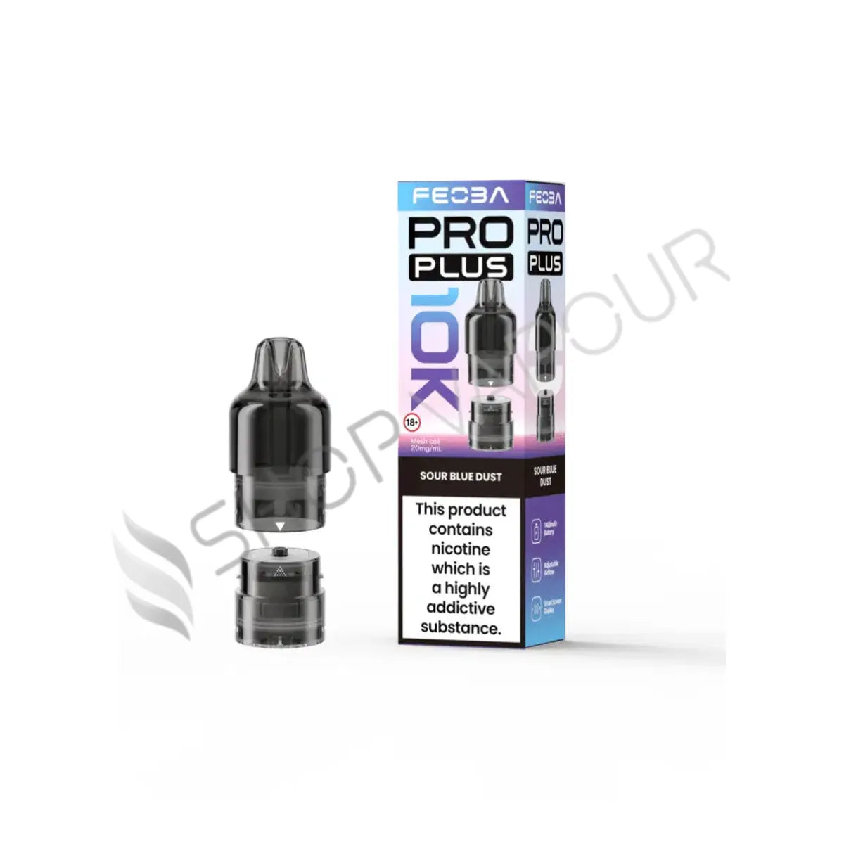 Sour Blue Dust Pro Plus 10K Prefilled Pod & Refill by Feoba