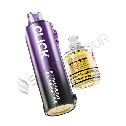 Sour Cherry Raspberry Ice Click 50K Prefilled Pod & Refill by Pyne Pod