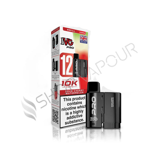 Sour Cherry Watermelon Pro 12 Prefilled Pod & Refill by IVG