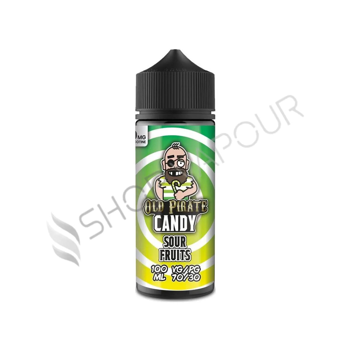 Sour Fruits 100ml Shortfill E-Liquid by Old Pirate Candy