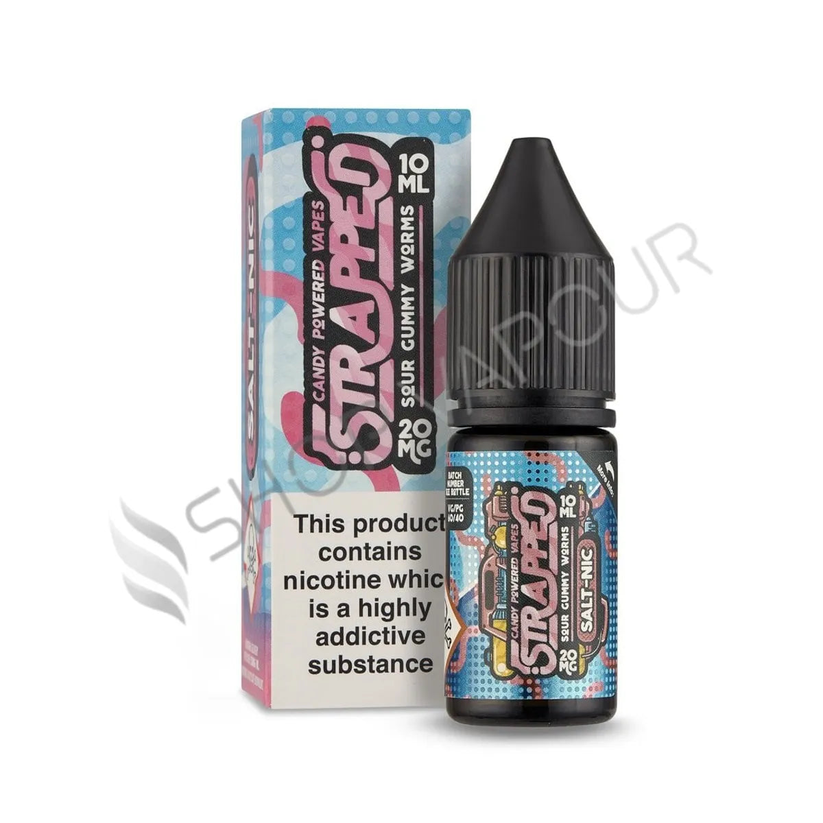 Sour Gummy Worms Nic Salt E-Liquid by Strapped
