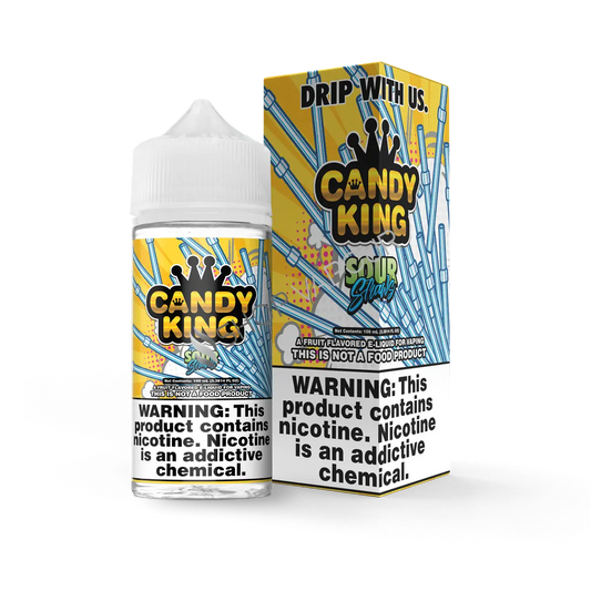Sour Straws 100ml Shortfill E-Liquid by Candy King