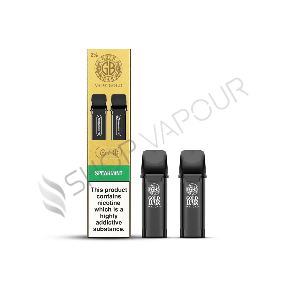 Spearmint Reload Prefilled Pods by Gold Bar