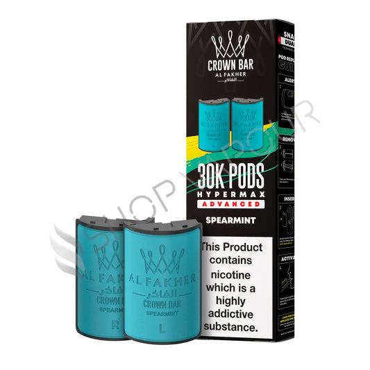 Spearmint 30K Hypermax Prefilled Pod & Refill by Al Fakher