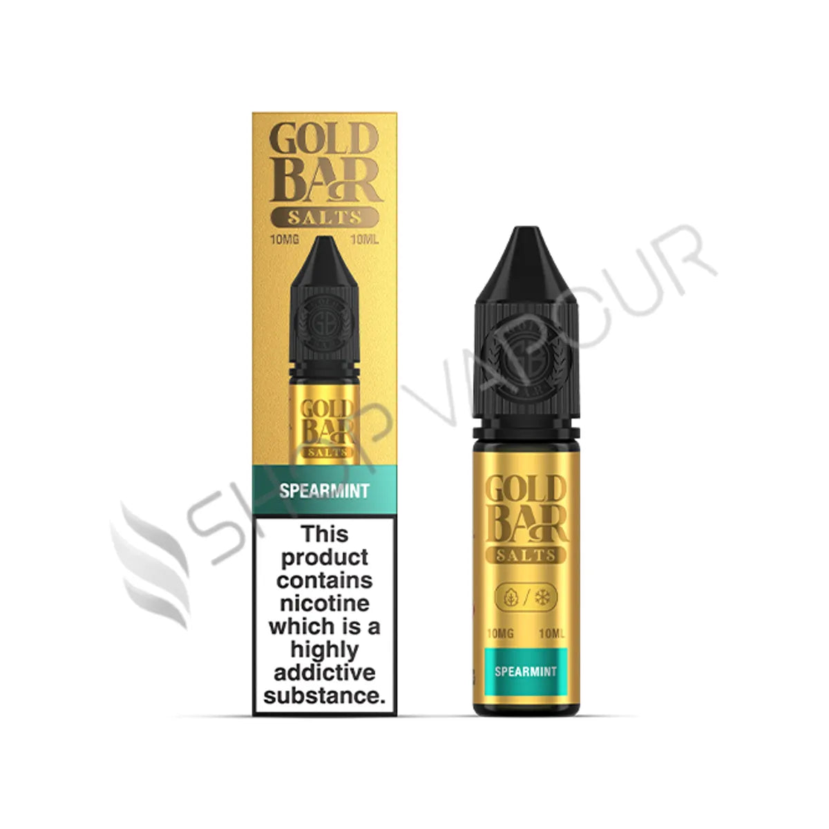 Spearmint Nic Salt E-Liquid by Gold Bar Salts