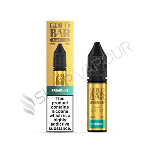 Spearmint Nic Salt E-Liquid by Gold Bar Salts