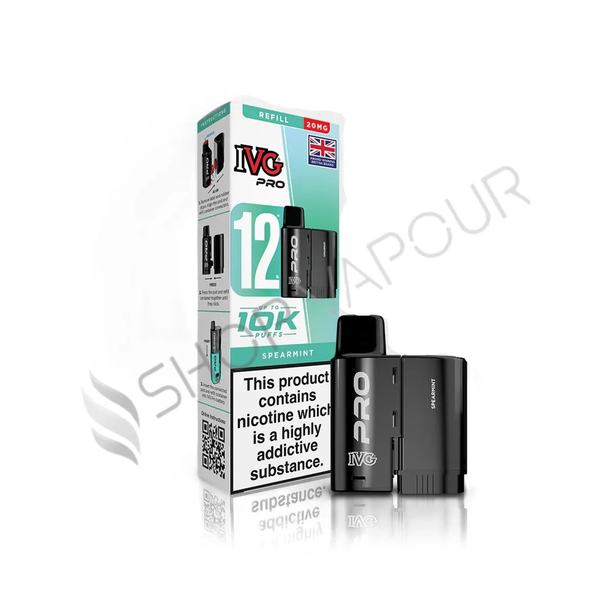 Spearmint Pro 12 Prefilled Pod & Refill by IVG
