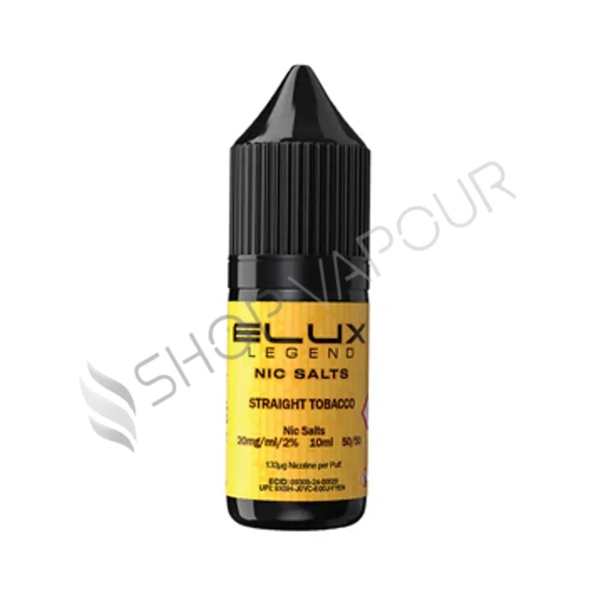 Straight Tobacco Nic Salt E-Liquid by Elux Legend
