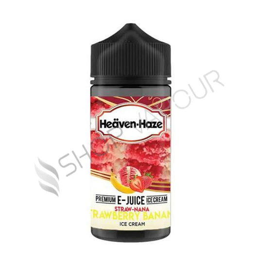 Straw-Nana Strawberry Banana 100ml Shortfill E-Liquid by Heaven Haze