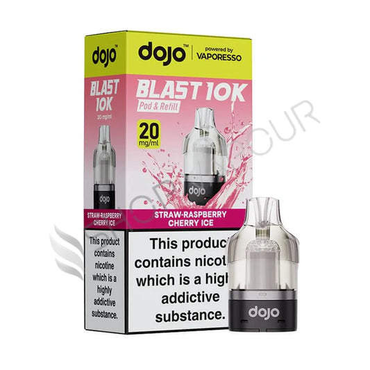 Straw-Raspberry Cherry Ice Dojo Blast 10K Prefilled Pod & Refill by Vaporesso