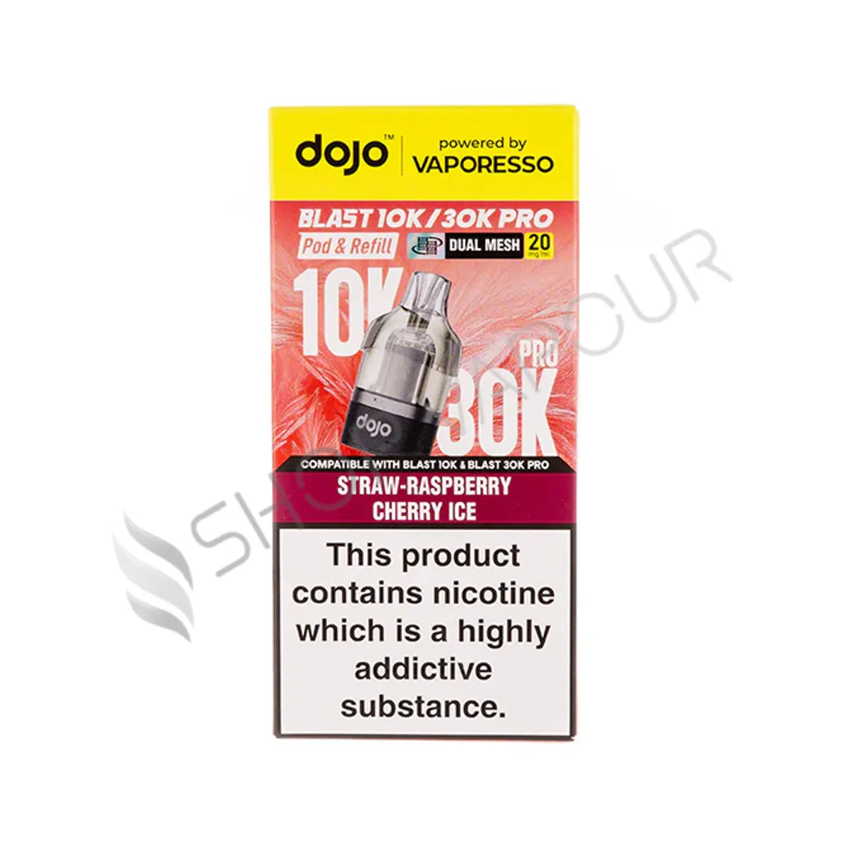 Straw-Raspberry Cherry Ice Dojo Blast 30K Pro Prefilled Pod & Refill by Vaporesso