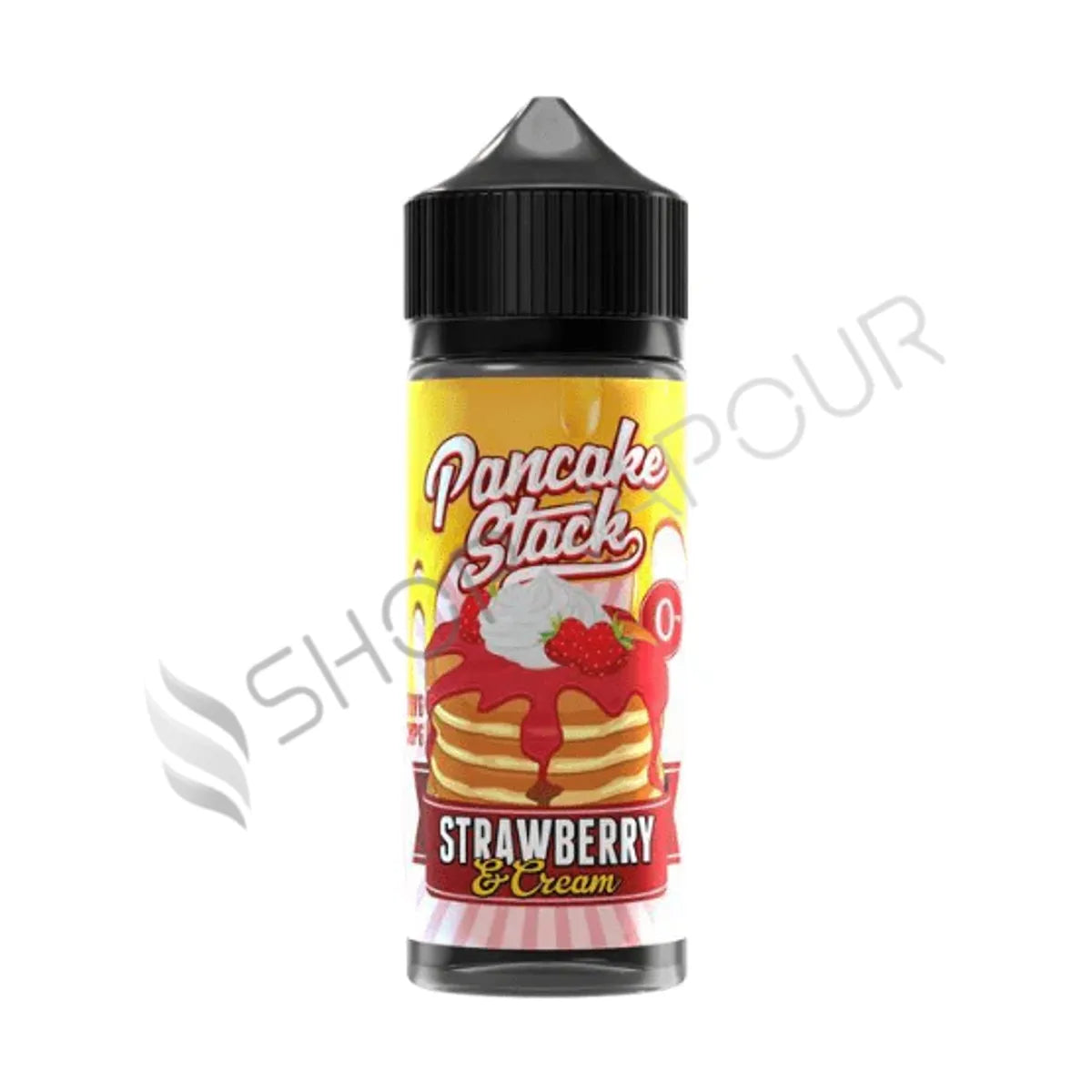 Strawberry & Cream 100ml Shortfill E-liquid by Pancake Stack