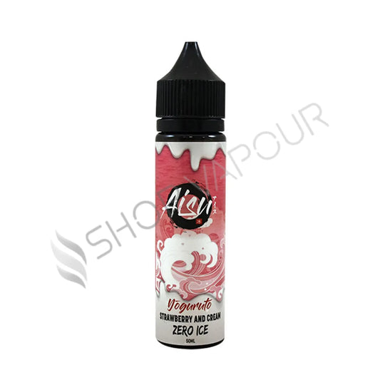 Strawberry & Cream Zero Ice 50ml Shortfill E-Liquid by Aisu Yoguruto