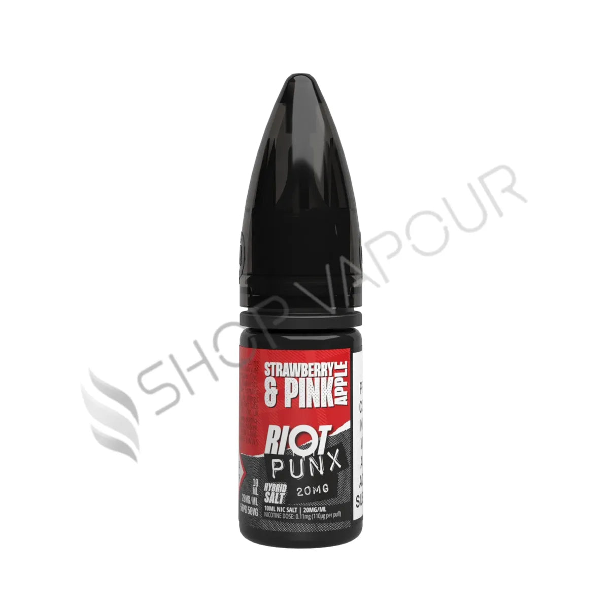 Strawberry & Pink Apple Nic Salt E-Liquid by Riot Punx