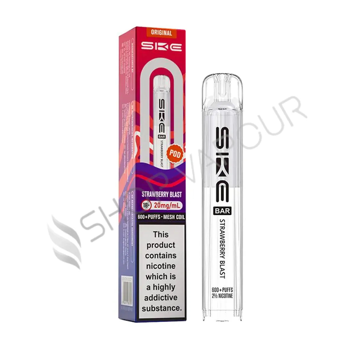 Strawberry Blast Crystal 600 Prefilled Pods by SKE