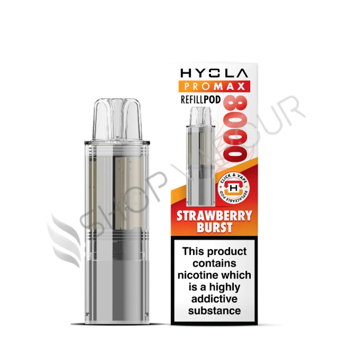 Strawberry Burst Pro Max 8000 Prefilled Pod & Refill by Hyola
