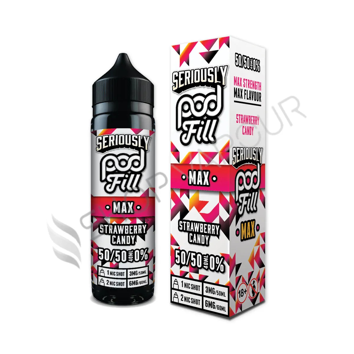 Strawberry Candy 40ml Shortfill E-Liquid by Seriously Pod Fill Max