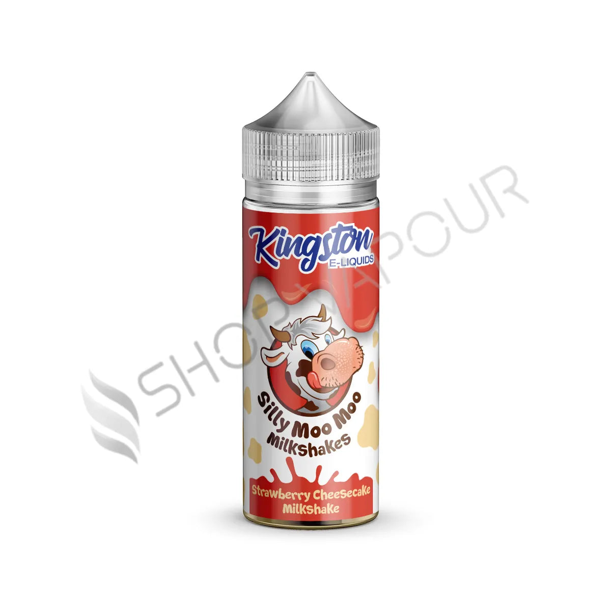 Strawberry Cheesecake 100ml Shortfill E-Liquid by Kingston Silly Moo Moo