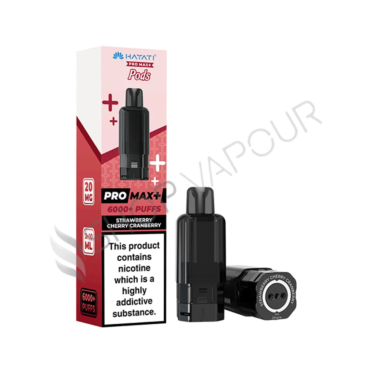Strawberry Cherry Cranberry Pro Max Plus 6000 Prefilled Pod & Refill by Hayati