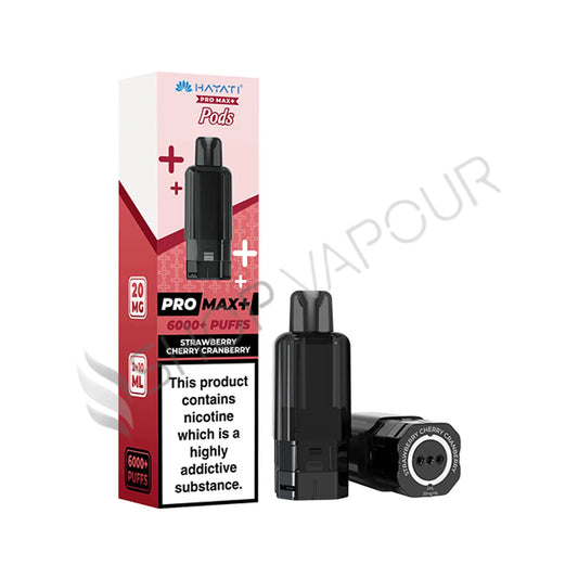Strawberry Cherry Cranberry Pro Max Plus 6000 Prefilled Pod & Refill by Hayati