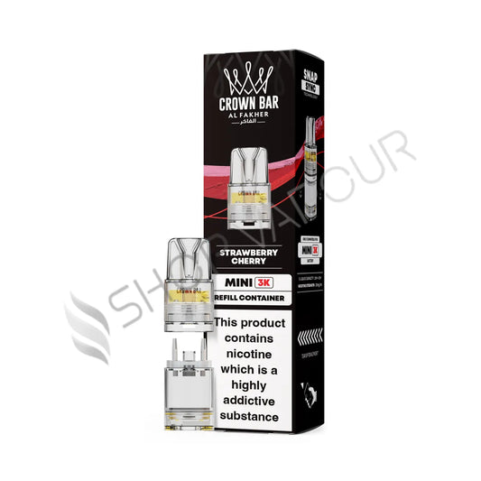 Strawberry Cherry Crown Bar Mini 3K Prefilled Pod & Refill by Al Fakher