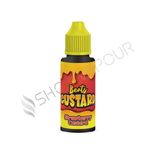 Strawberry Custard 100ml Shortfill E-Liquid by Berts Custard
