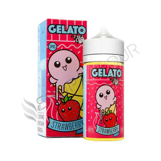 Strawberry Gelato 100ml Shortfill E-Liquid by Ice Cream Man