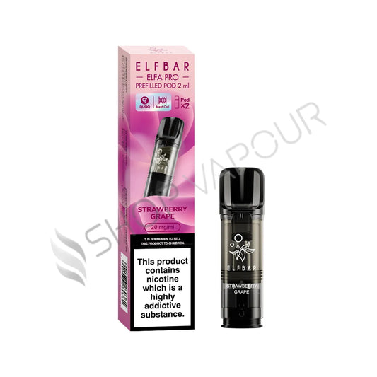 Strawberry Grape Elfa Pro Prefilled Pods by Elf Bar