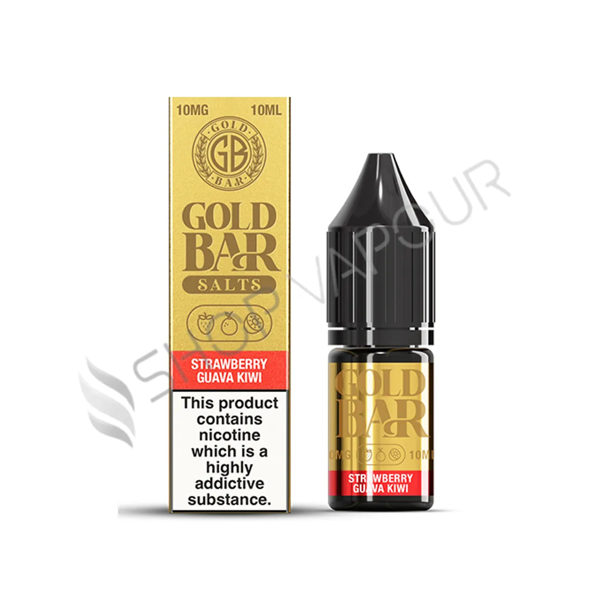 Strawberry Guava Kiwi Nic Salt E-Liquid by Gold Bar Salts