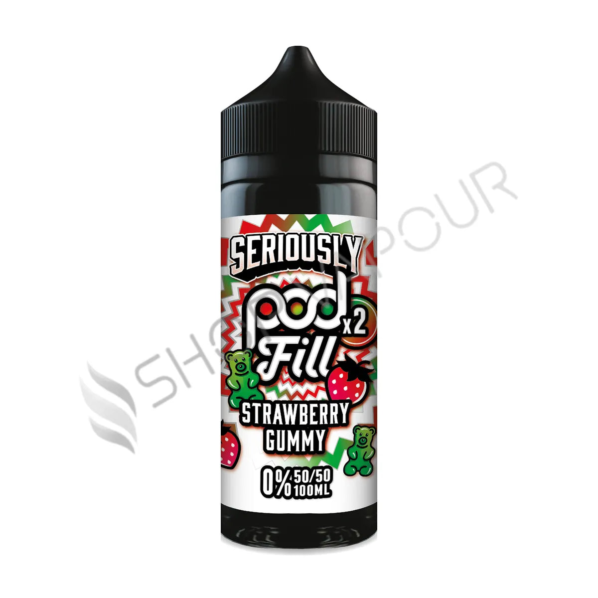 Strawberry Gummy 100ml Shortfill E-Liquid by Seriously Pod Fill X2