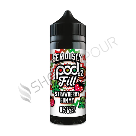 Strawberry Gummy 100ml Shortfill E-Liquid by Seriously Pod Fill X2