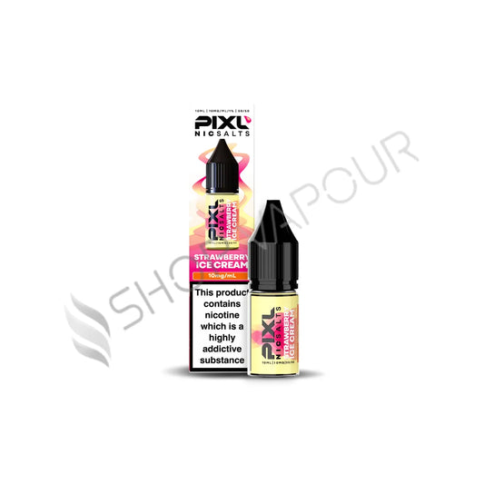 Strawberry Ice Cream Nic Salt E-Liquid by Pixl