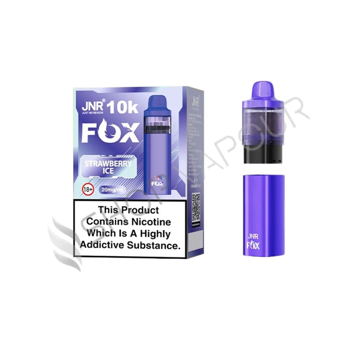 Strawberry Ice Fox 10K Prefilled Pod & Refill by JNR