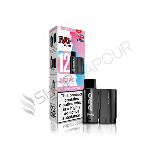 Strawberry Ice Pro 12 Prefilled Pod & Refill by IVG