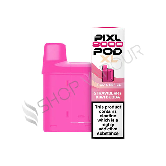 Strawberry Kiwi Bubba Pixl 8000 Prefilled Pod & Refill by Pixl