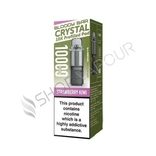 Strawberry Kiwi Crystal 10K Prefilled Pod & Refill by Bloody Bar