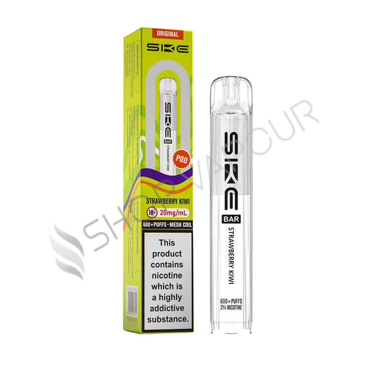 Strawberry Kiwi Crystal 600 Prefilled Pods by SKE
