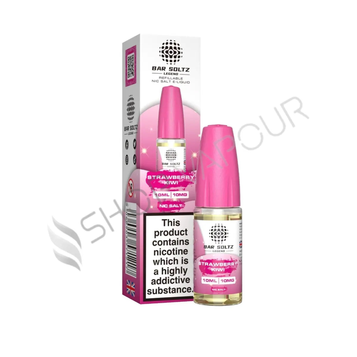 Strawberry Kiwi Nic Salt E-Liquid by Bar Soltz Legend