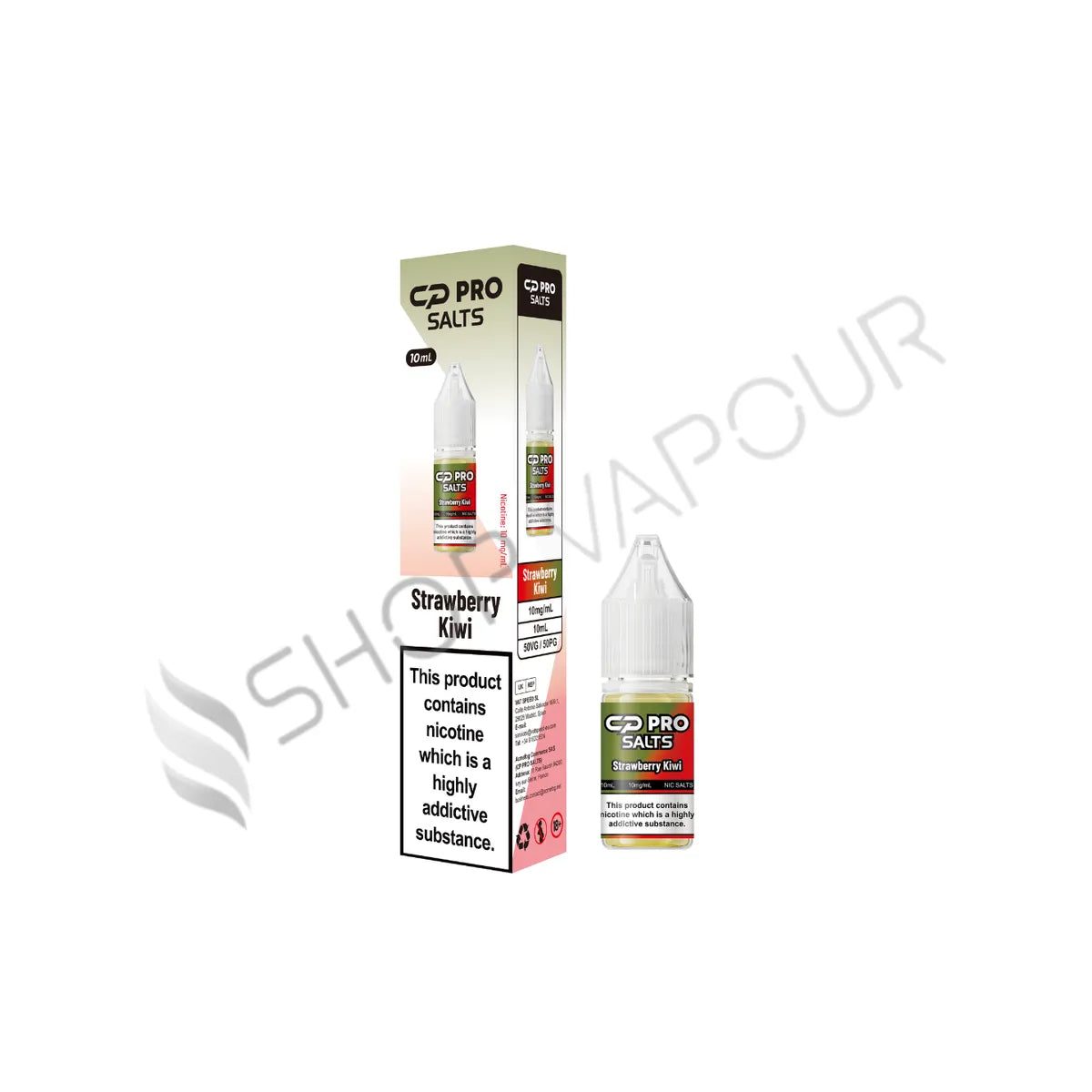 Strawberry Kiwi Nic Salt E-Liquid by Crystal Pro CP