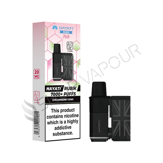 Strawberry Kiwi Rubik 7000 Prefilled Pod & Refill by Hayati