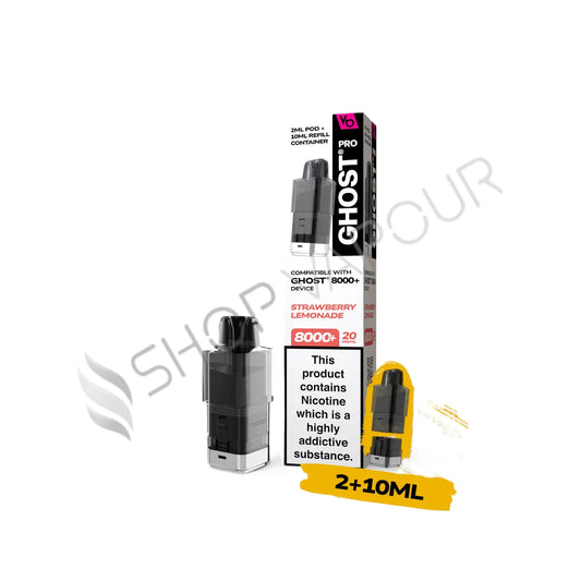 Strawberry Lemonade Pro 8000+ Prefilled Pod & Refill by Ghost