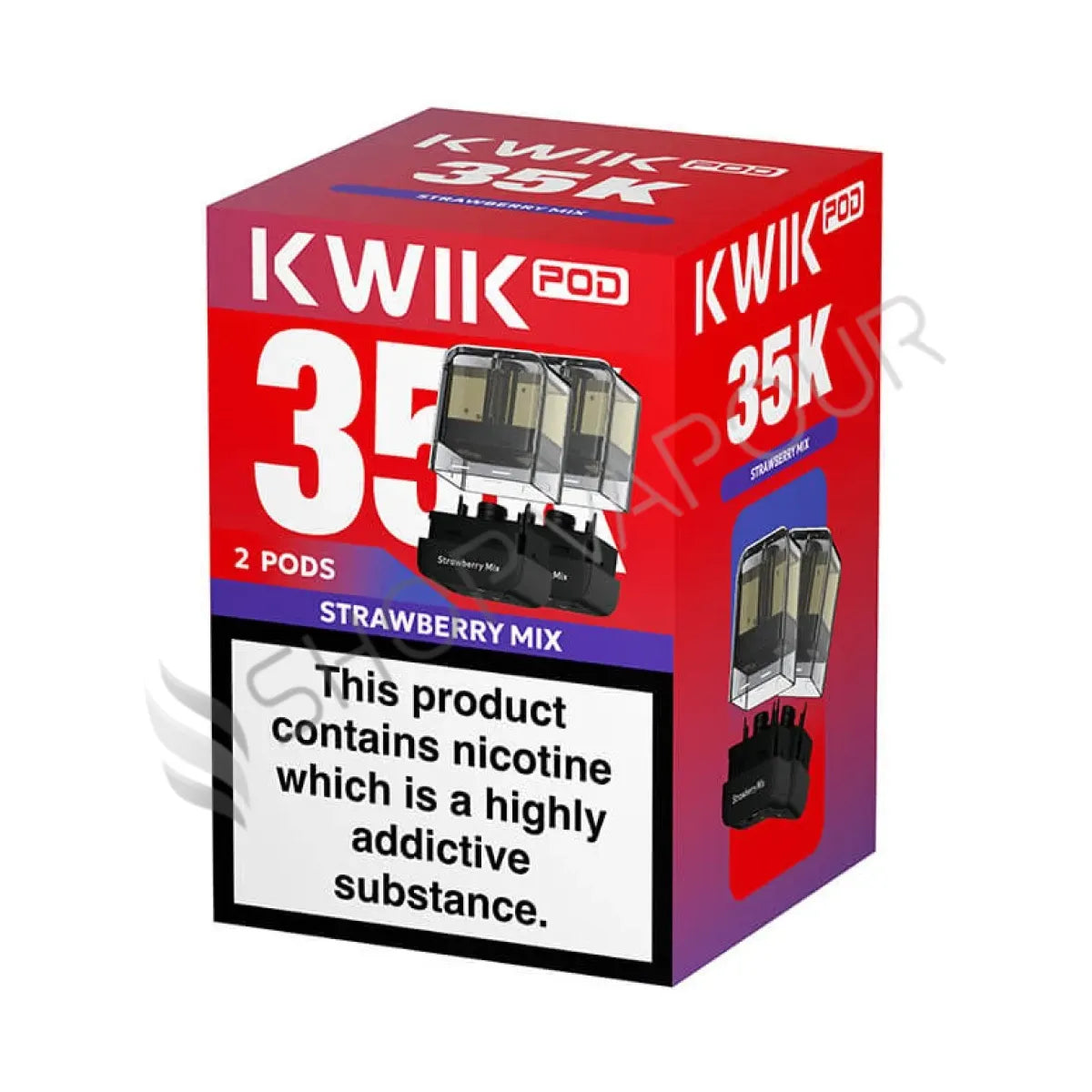 Strawberry Mix Kwik 35K Prefilled Pods by Innokin