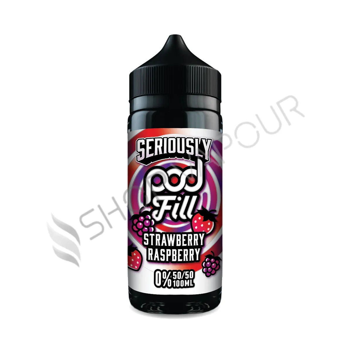 Strawberry Raspberry 100ml Shortfill E-Liquid by Seriously Pod Fill