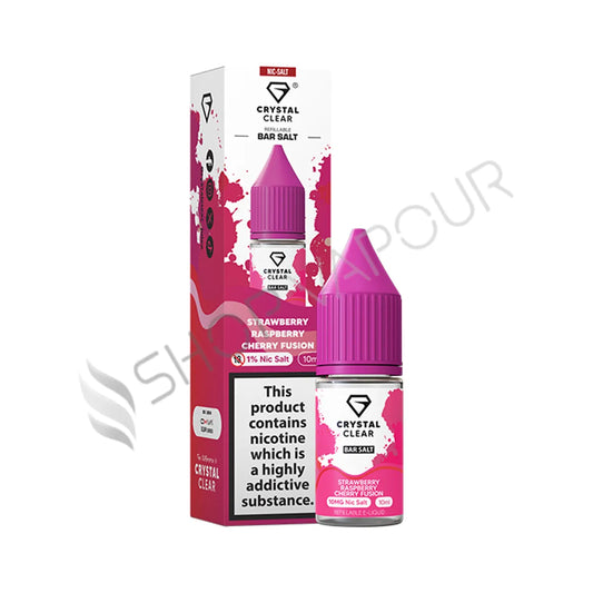 Strawberry Raspberry Cherry Fusion Bar Salts Nic Salt by Crystal Clear