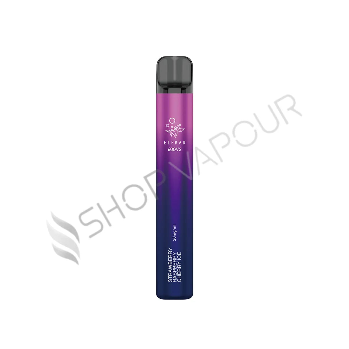 Strawberry Raspberry Cherry Ice Elf Bar 600 V2 Disposable Vape