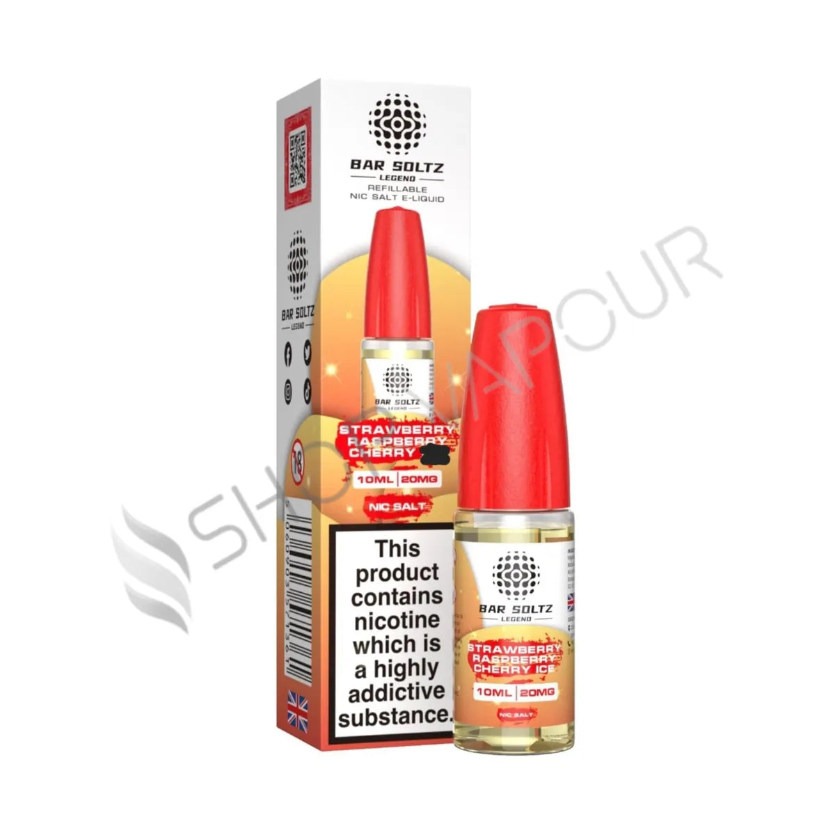Strawberry Raspberry Cherry Nic Salt E-Liquid by Bar Soltz Legend