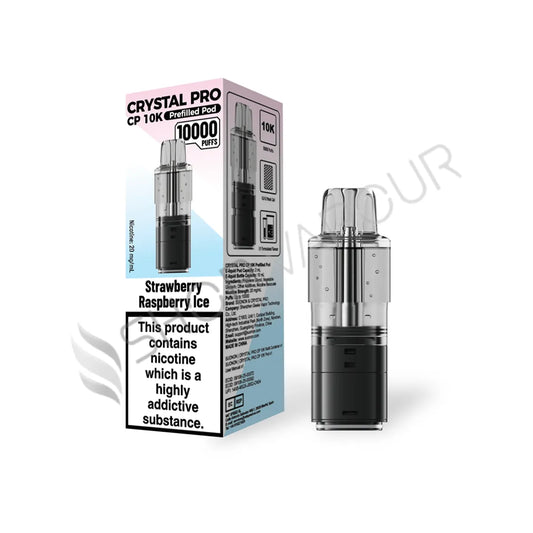Strawberry Raspberry Ice CP 10K Prefilled Pod & Refill by Crystal Pro